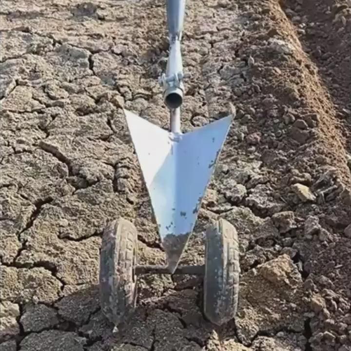 Two-Wheel Triangle Soil Loosening Tool