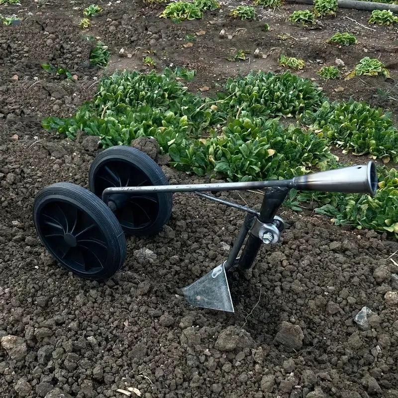 Two-Wheel Triangle Soil Loosening Tool