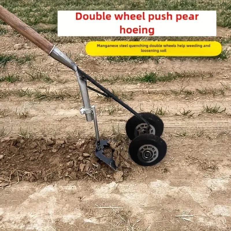 Two-Wheel Triangle Soil Loosening Tool