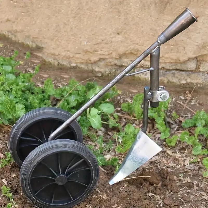 Two-Wheel Triangle Soil Loosening Tool