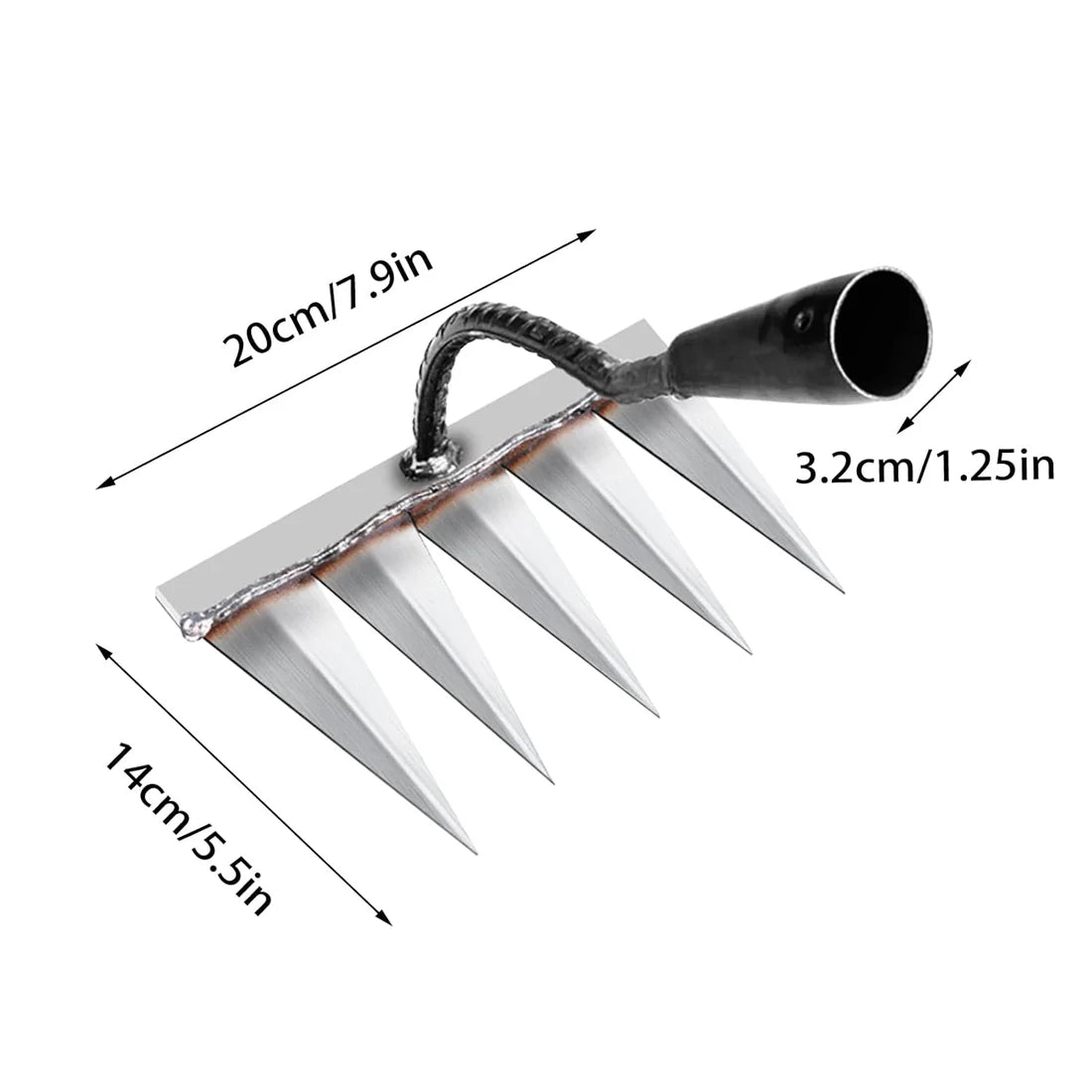 Carbon Steel Garden Weeding Rake